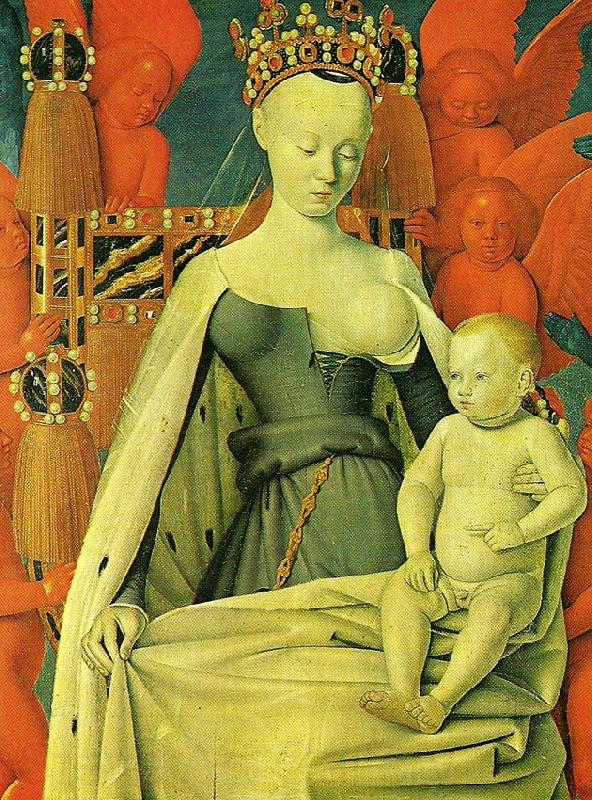 Jean Fouquet virgin and child ,also know as agnes sored